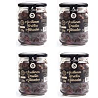 Los mejores  - Aceitunas Prietas negras deshidratadas Katamala española 100% natural ideal para aperitivos veganos aceituna aliñada…